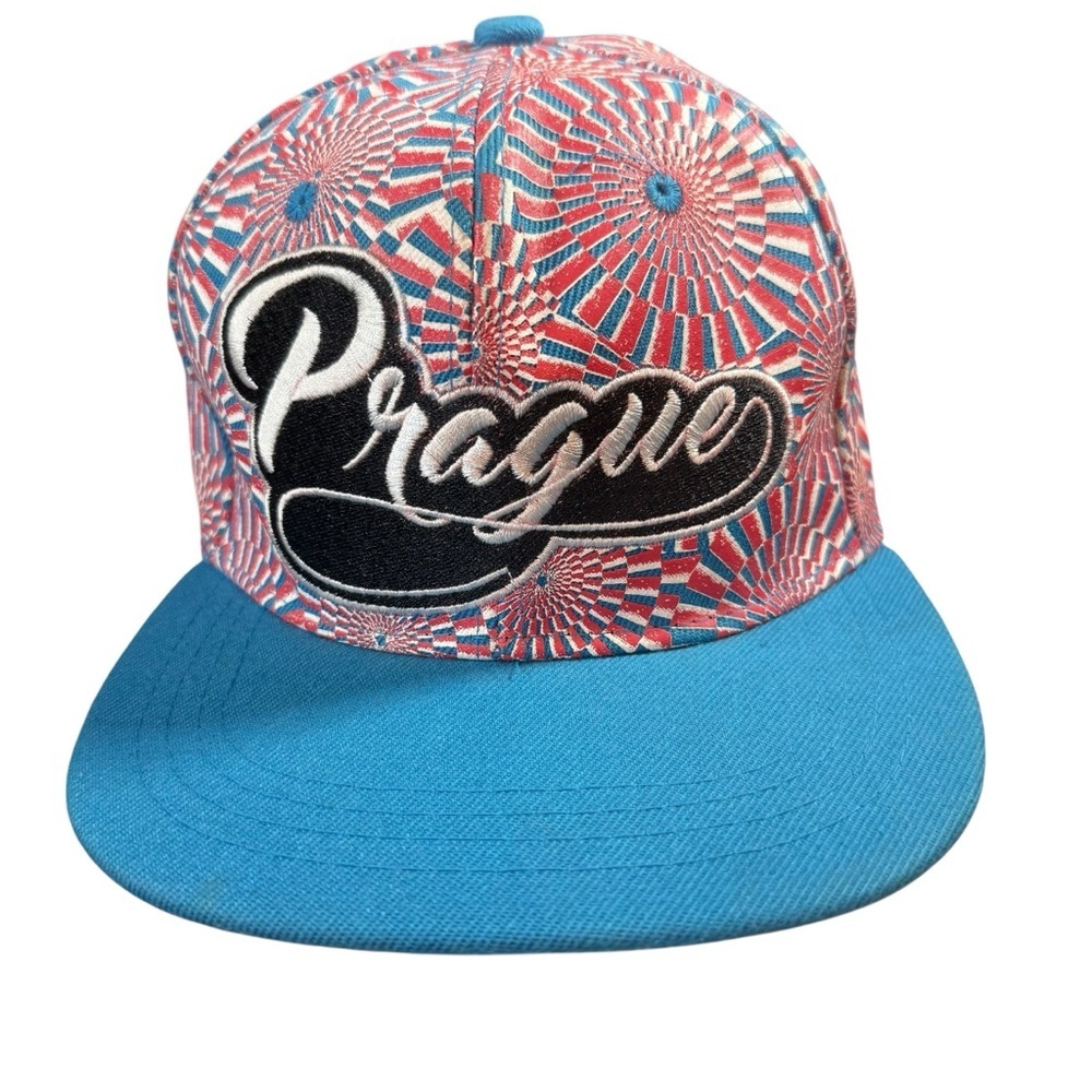Prague Red and Blue Snapback Hat